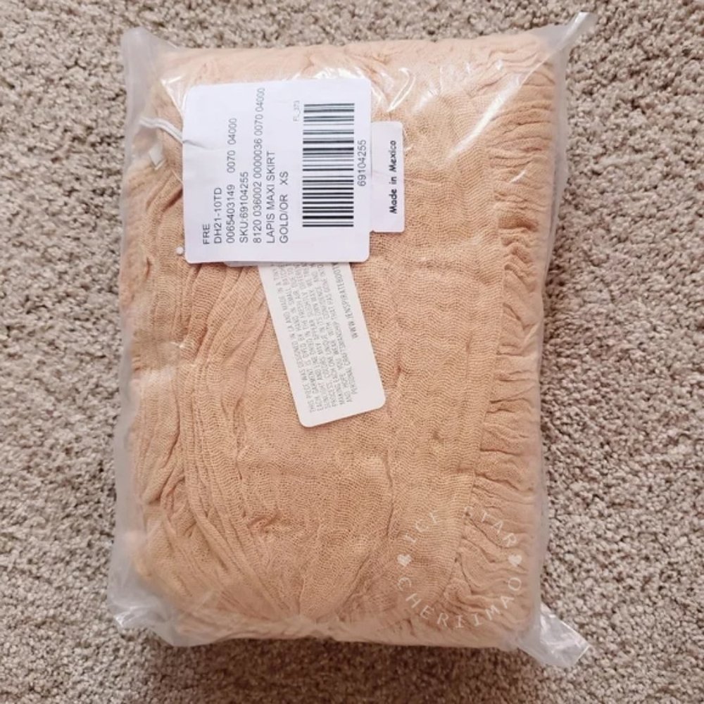 Free People NWT Jen's Pirate Booty Lapis Maxi Skirt - Picture 2 of 3